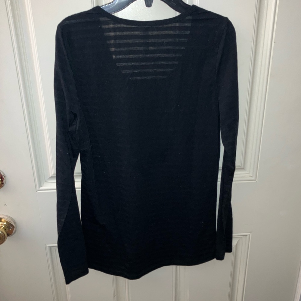 M | Translucent Striped Top - Picture 3 of 3